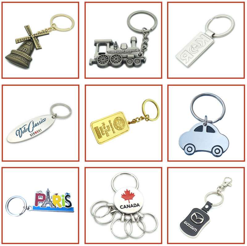 Hot Sales Customized Sand Cast Metal Keychains