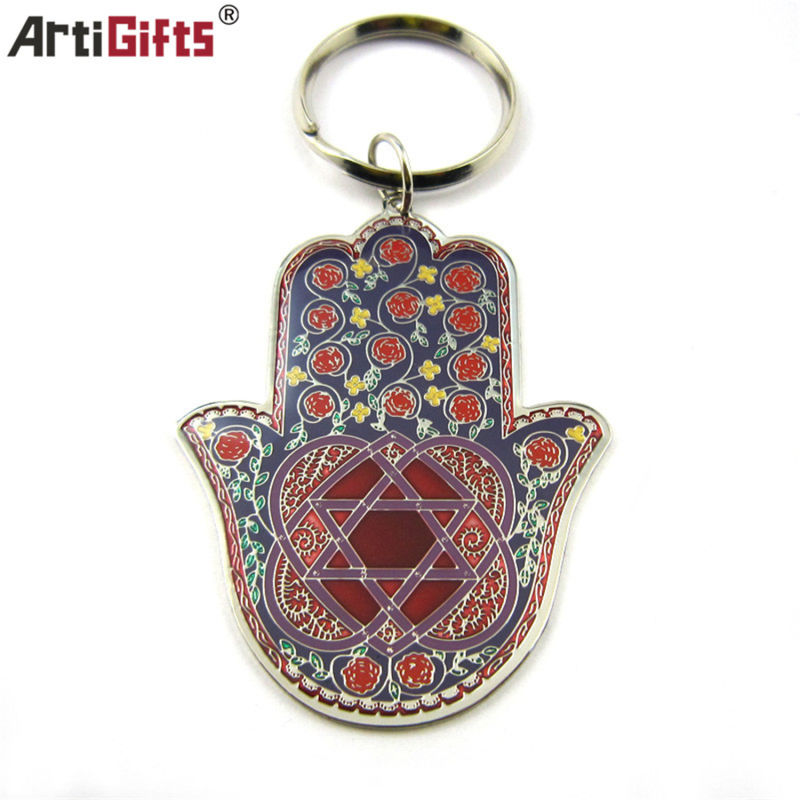 Wholesale Custom Soft Enamel Keychains with 30mm Keyrings