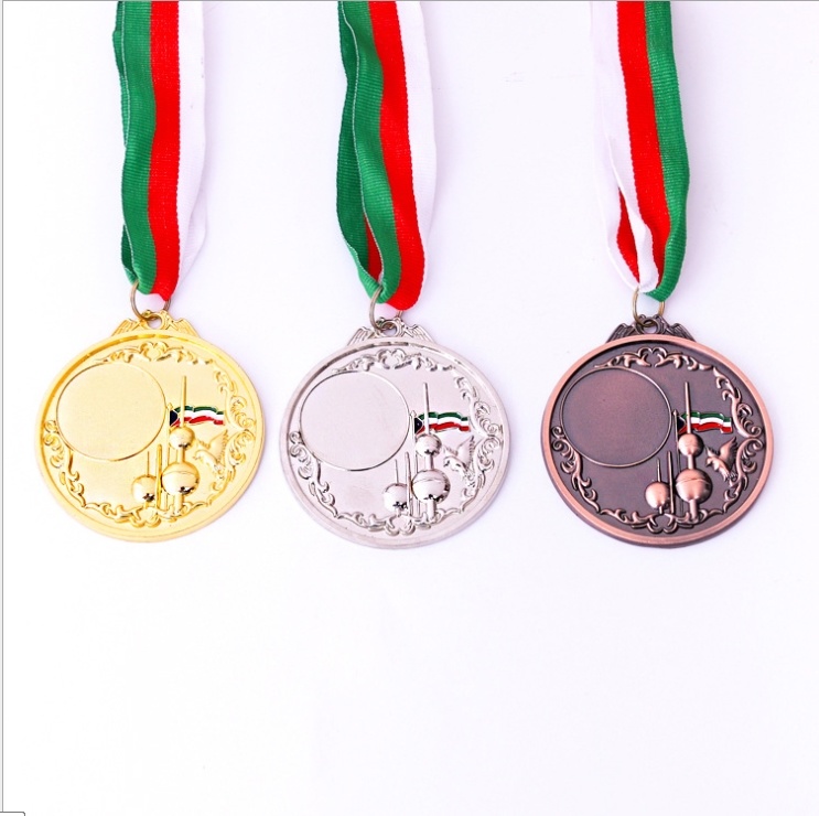Competition Metal Custom 3D Plated Copper Running Award Medal for Running Race (YB-M-27)