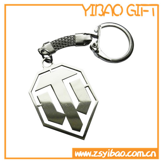 Custom Logo Gold Plated Keyring for Gift (YB-MK-14)