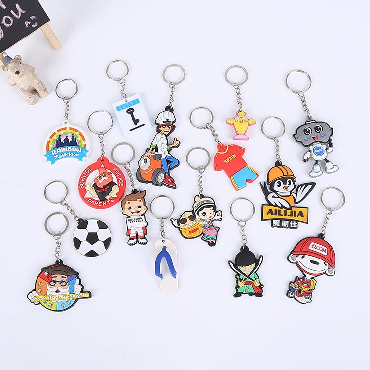 Hot Sale Anime Keychain Custom Soft PVC Cartoon Keychains