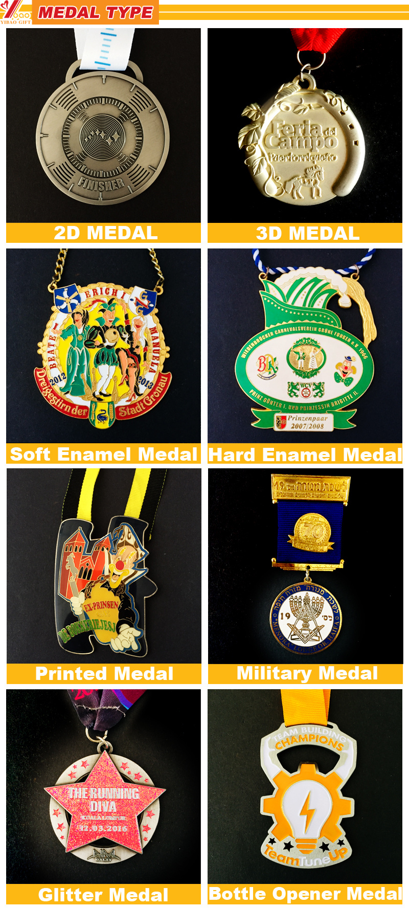 Custom Carnival Medals Sport Swimming Medal Custom Race Medal Wholesale