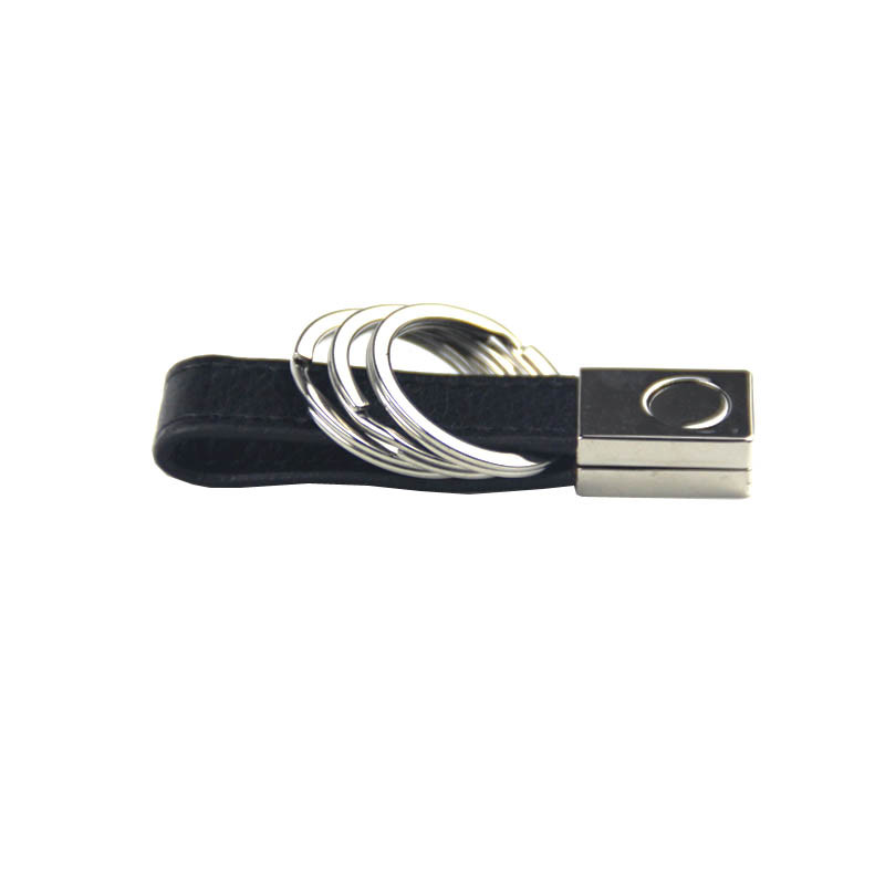 Factory Price Custom Metal Rings Black Blank Keychain