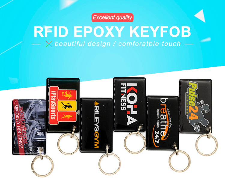 Mango RFID Epoxy Keyfob 125kHz 13.56MHz Waterproof Tag Chip Smart RFID Epoxy Keyfob