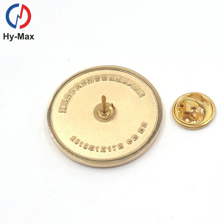 High Quality Debossed/ Embossed Lapel Pin Badge Custom Metal Lapel Pin
