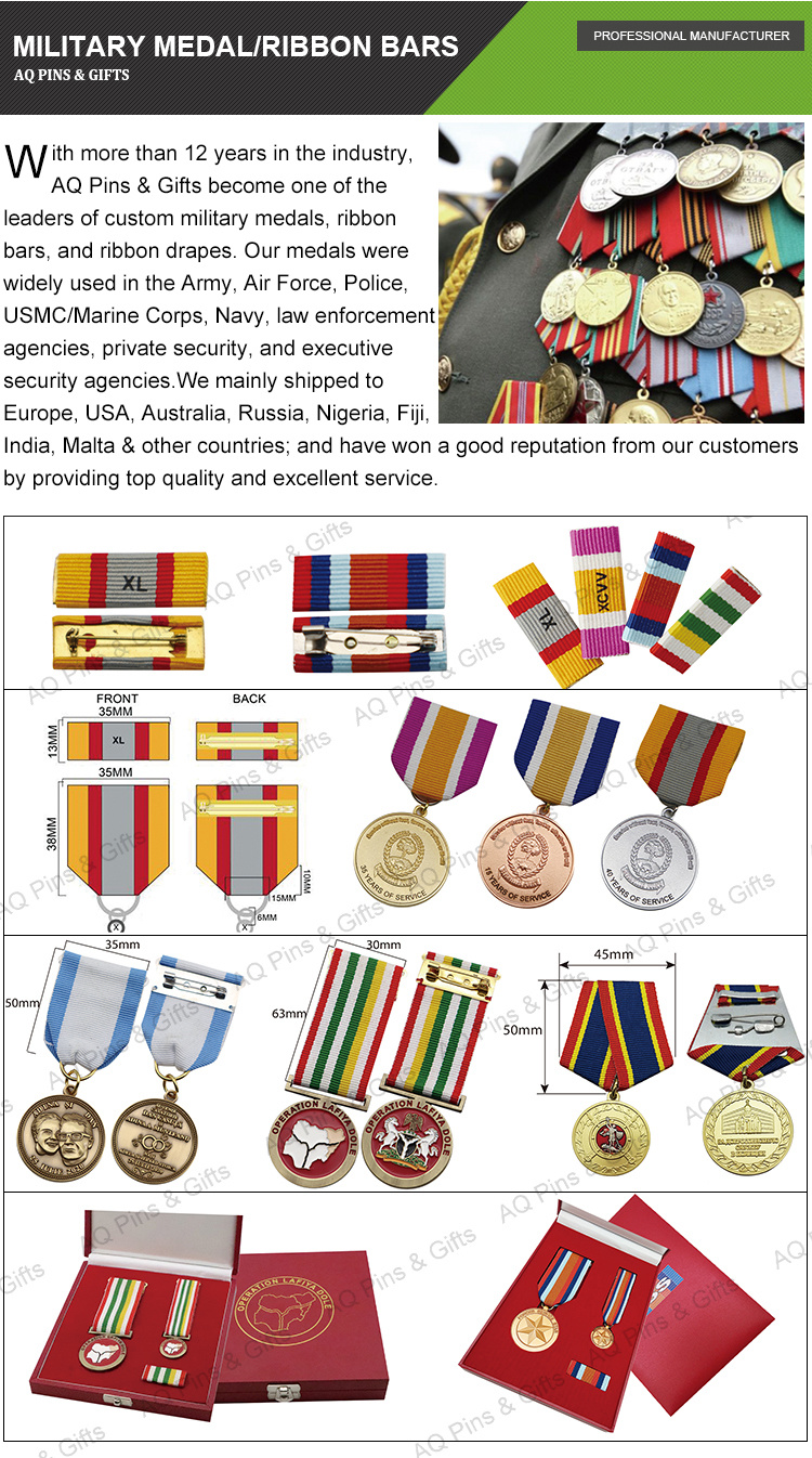 Nickel Plating Cloisonne Gold Enamel Metal Medal Graduation Medal (068)