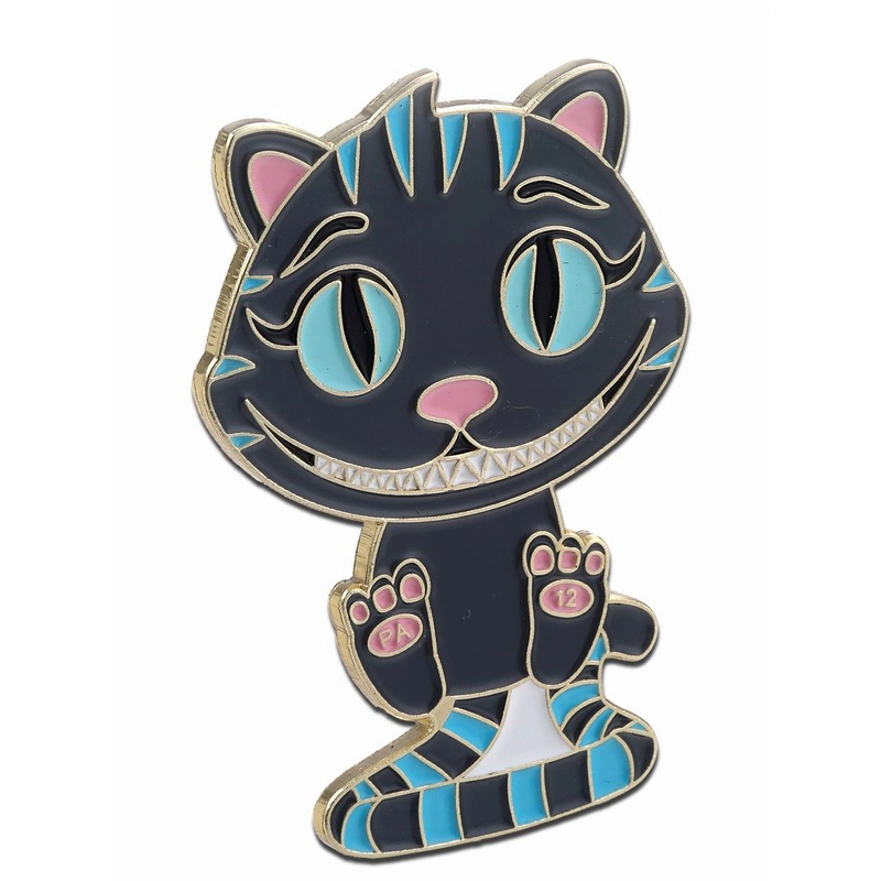 Custom Design Metal 2D 3D Colorful Animal Cartoon Souvenir Badge Soft Enamel Lapel Pin with Glitter