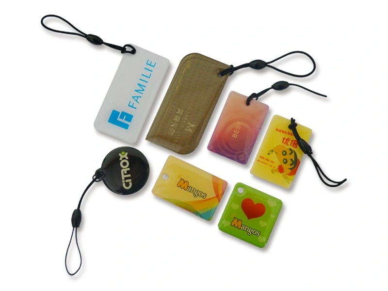 Wholesale Colorful Epoxy Card RFID Key Fobs Keychain NFC Tags Apply to Public Traffic