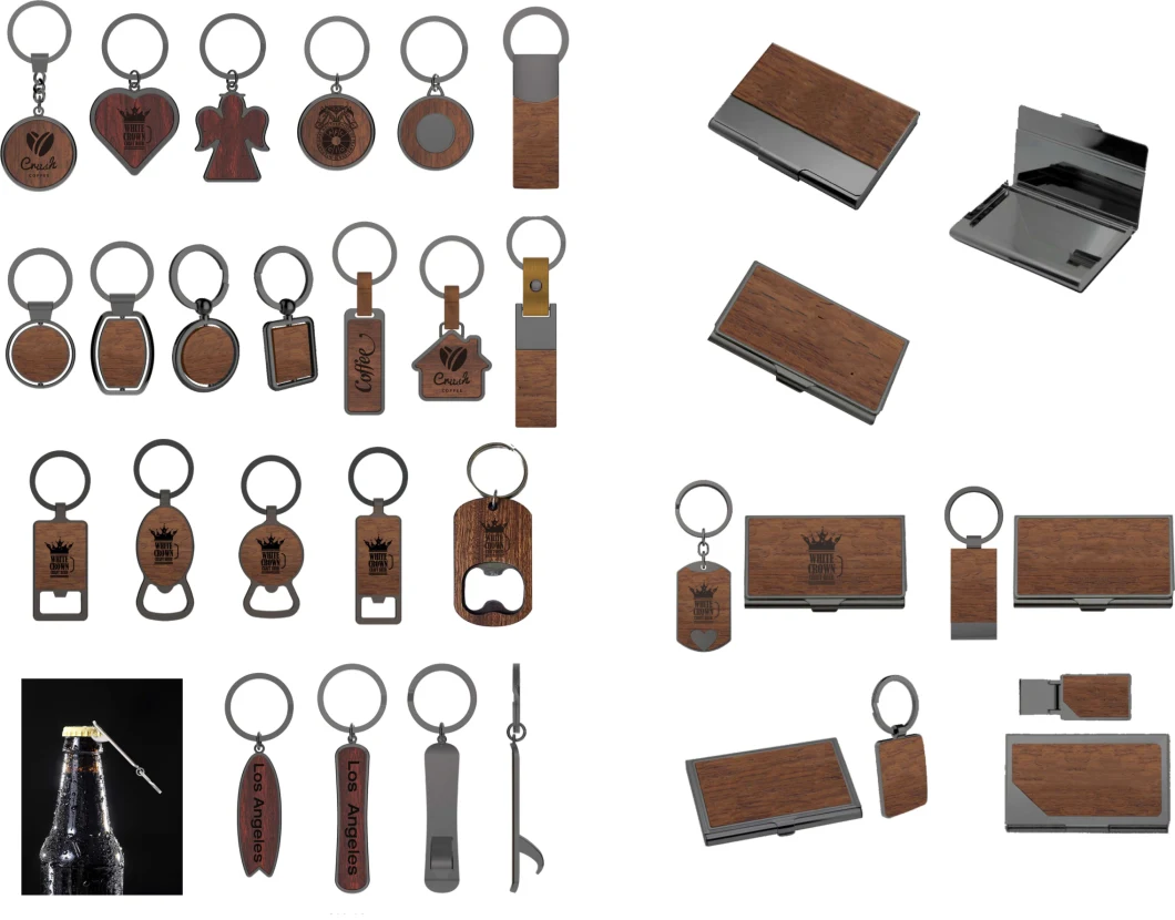 Free Samples Wooden Bottle Opener Keychain Logo Can Be Printed