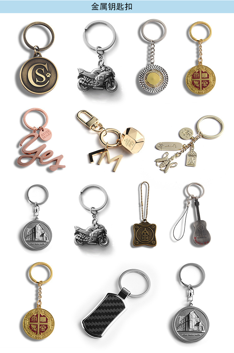 Customized 2D/3D Metal Enamel Color Infilled Keychains