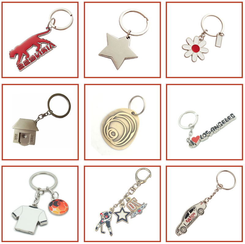 Hot Sales Customized Sand Cast Metal Keychains