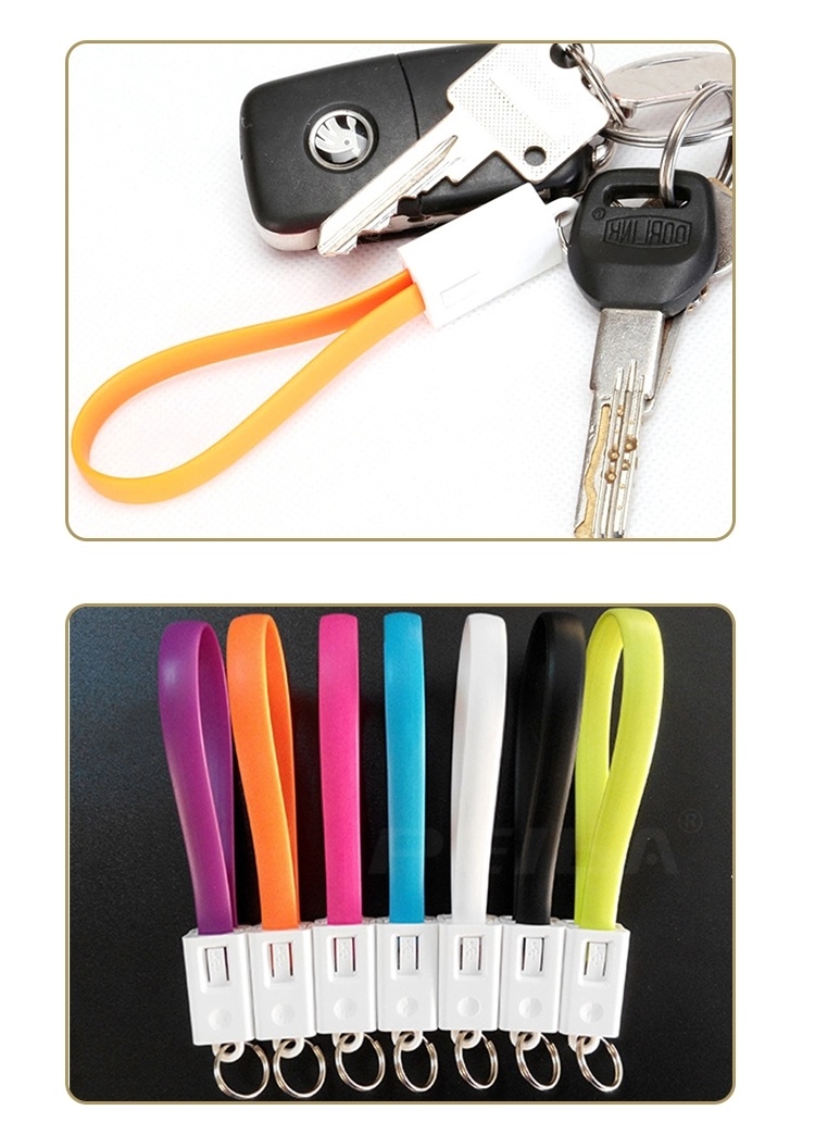 Wholesale Android Data Cable Micro USB Keychain Data Cable