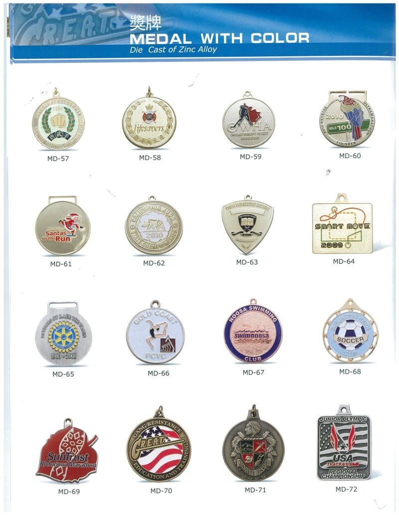 Wholesale Metal Military and Sports Award Medals