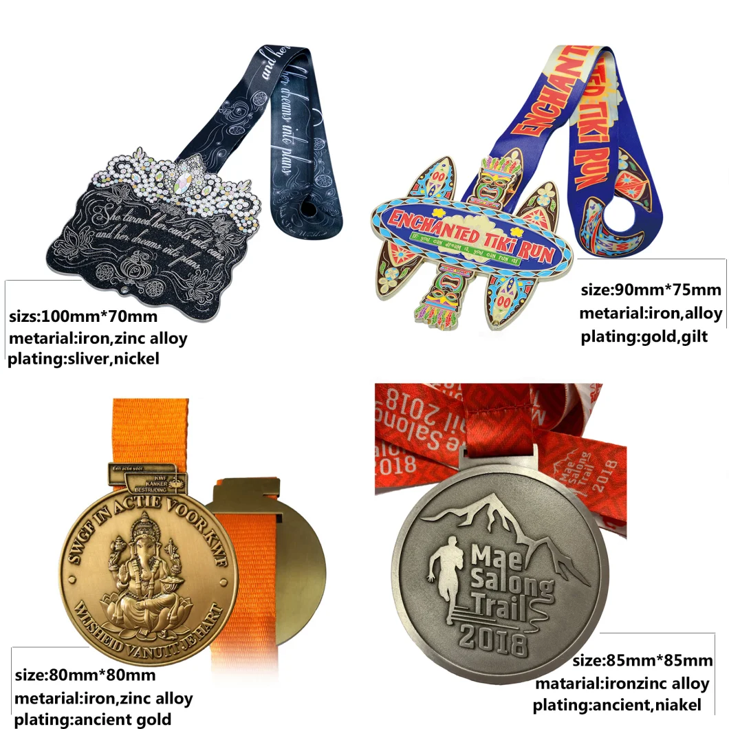 Promotional Factory Cheap Custom 3D Gold Custom Medals