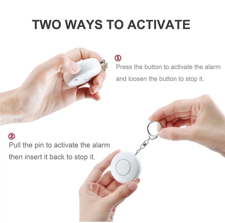 120dB Mini Personal Alarm Lady Self Defense Protection Alarm