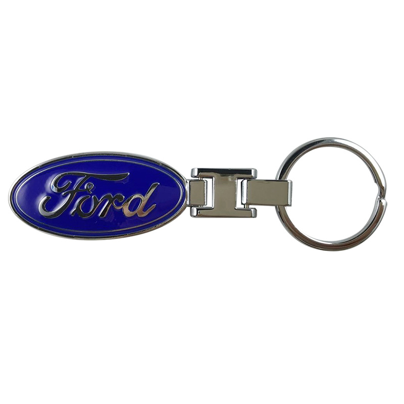 Custom 3D Fashion Metal Car Logo Keychain for Promotional Gifts