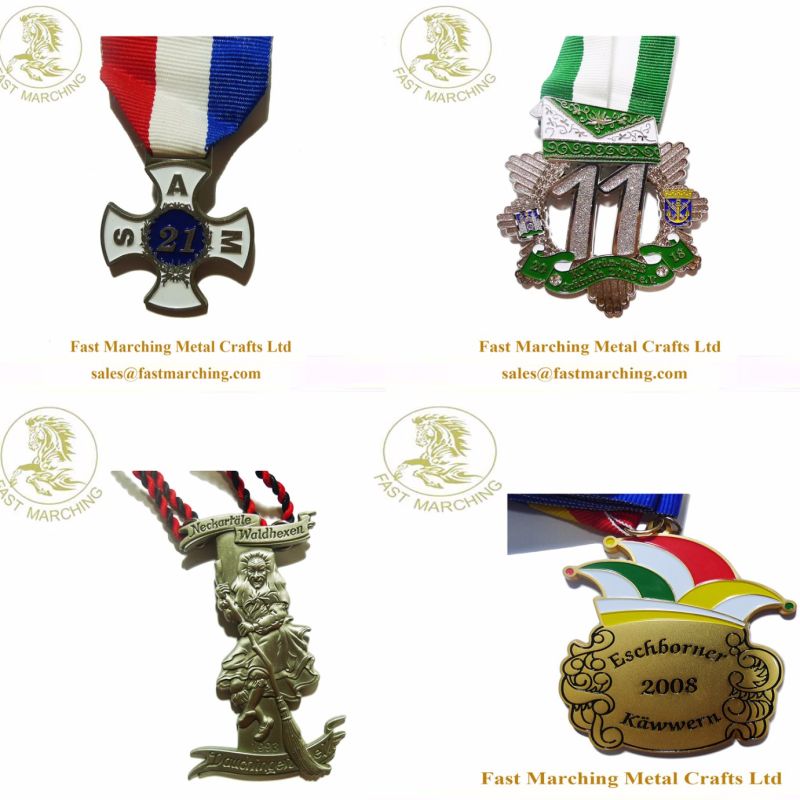 Custom Trophies Keychain and Awards Metal Football Medals for Sale