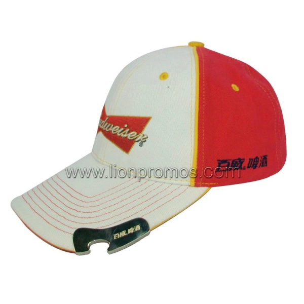 Trade Show Exhibition Events Gift Embroidery Bottle Opener Baseball Cap