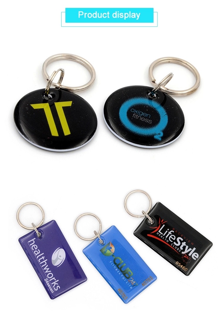 Low Price RFID Epoxy Keyfob Custom Mini Size RFID Epoxy Card Keyfob