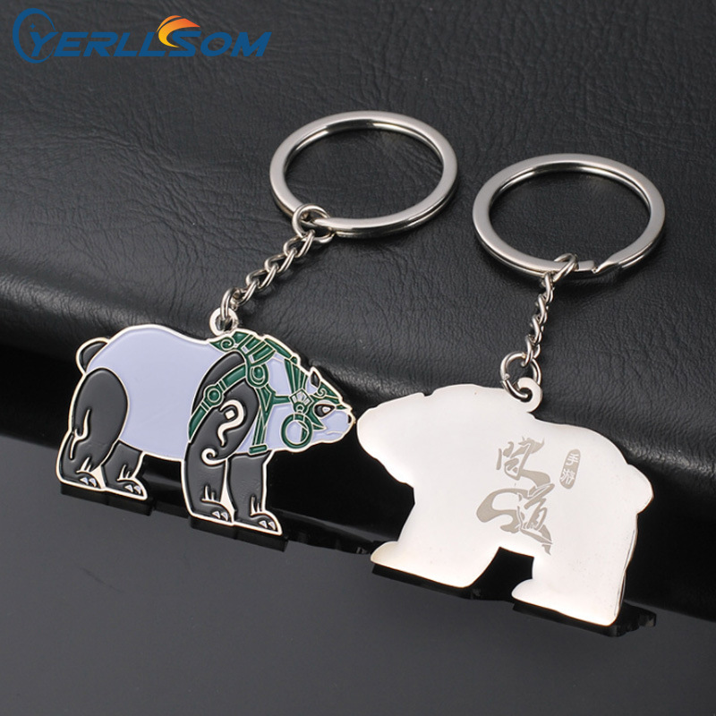 Yerllsom Cheap High Quality Hard Enamel Key Holder Key Chain Custom 3D Metals Keychain Y21032917
