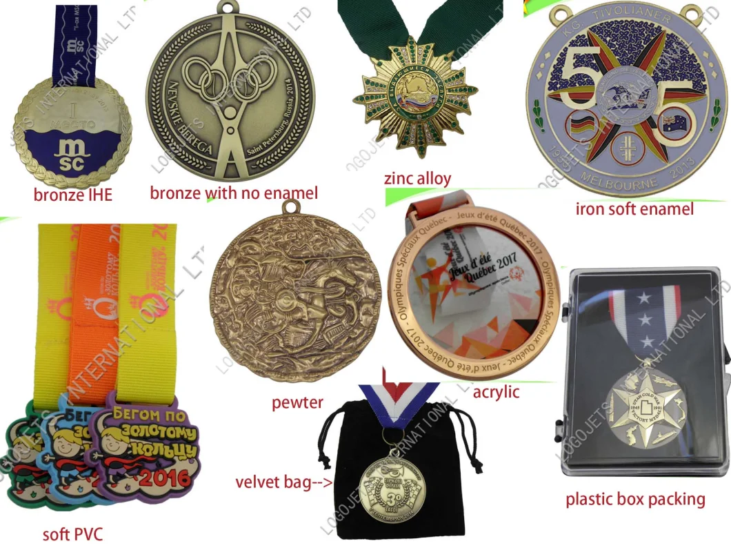 30+ Years Factory Customer Design Enamel Sport Event Souvenirs Award Medals/ Medallions