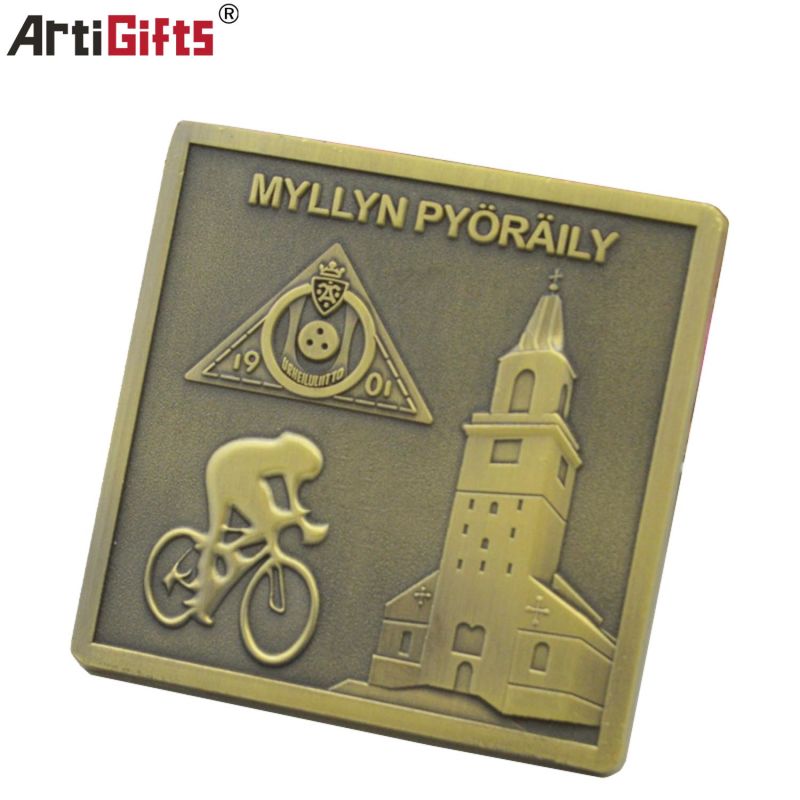 Customized High Quality Metal Race Medal by Antique Color