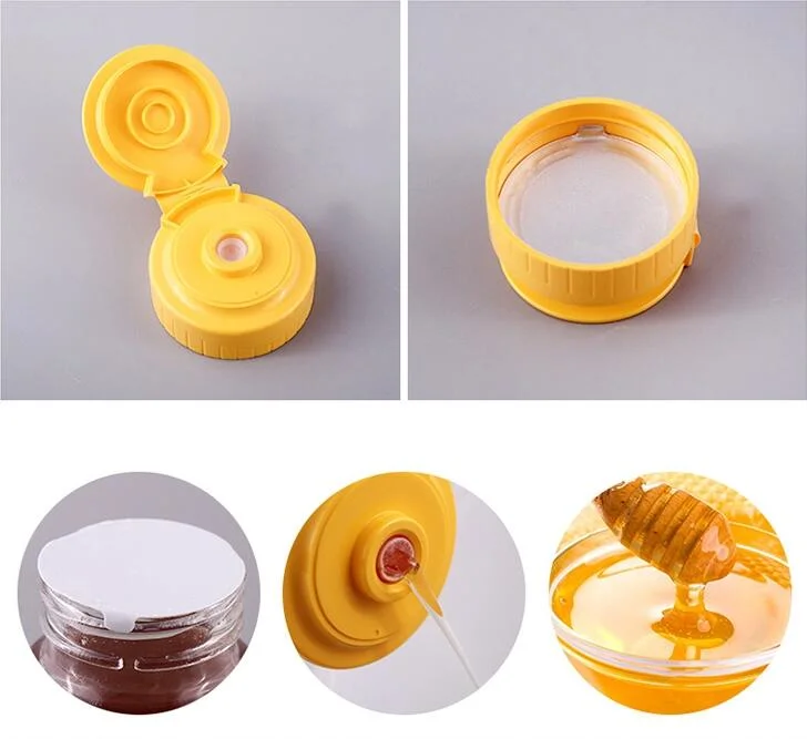 1000g Empty Custom Plastic Pet Squeeze Bottle Honey Bottle Sauce Jam Bottle for Honey