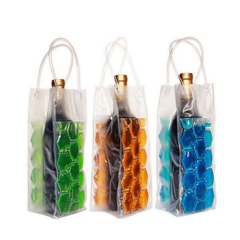 PVC Wine Bottle / Ice Bag Rapid Cooler Bag Cool Can Cooling Gel Holder Gift Party