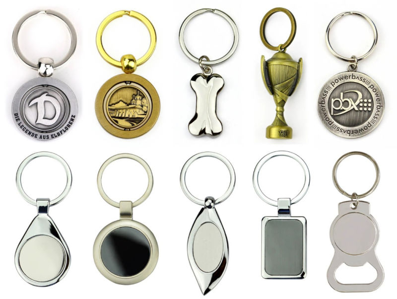 Promotional High Quality Leather Key Holder Keychain