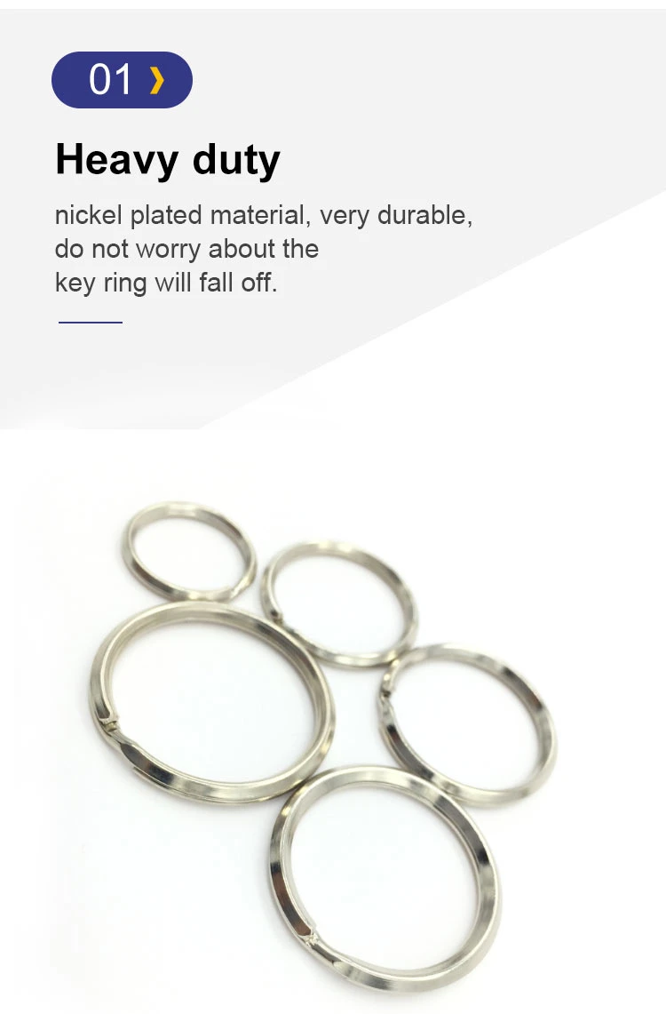Steel Split Ring Key Chain Split Rings Key Rings Keychain