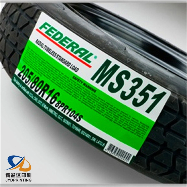 Custom Printing Strong Adhesive Glue Tyre Label Sticker