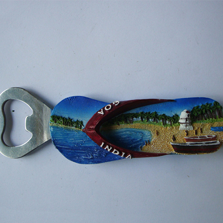 Cheap Price Resin Indian Bottle Opener Fridge Magnet