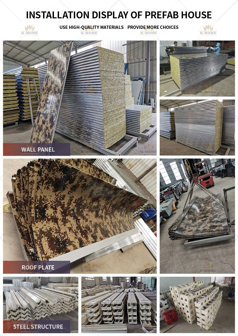 Prefabricated Military Portable Housing Camp
