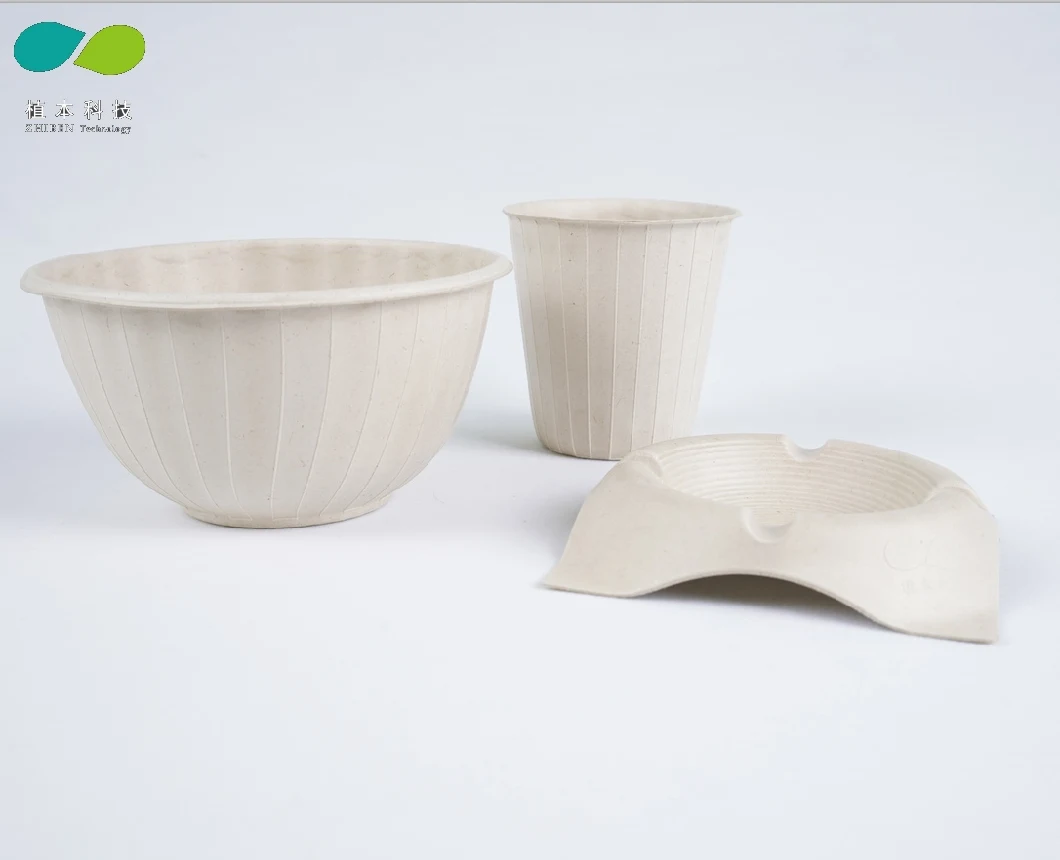 Biodegradable Disposable Bagasse Pulp Paper Smokeless Hotel Ashtray