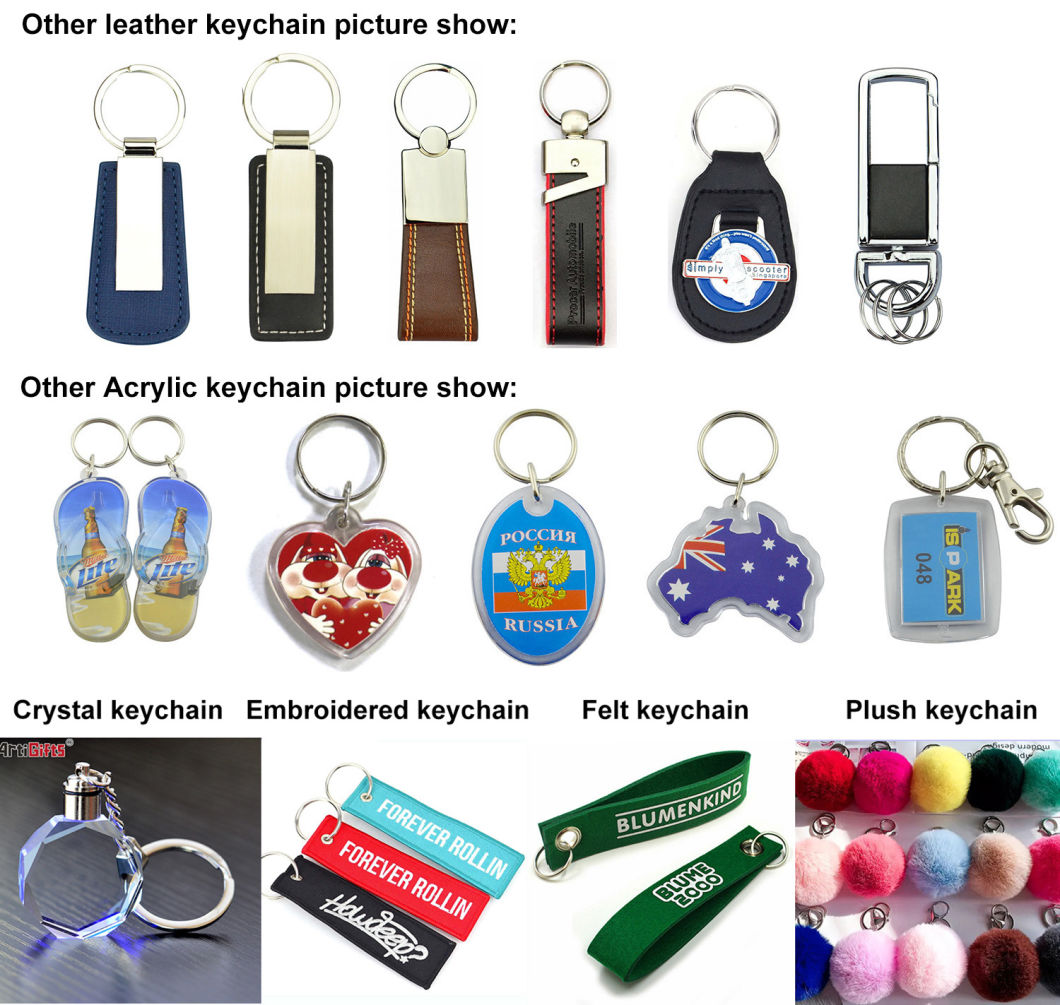 3D Airplane Shape Metal Keychain Keyring