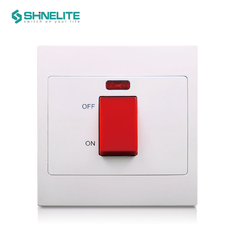 White Color Plastic Large-Sized Plate Bell Switch OEM