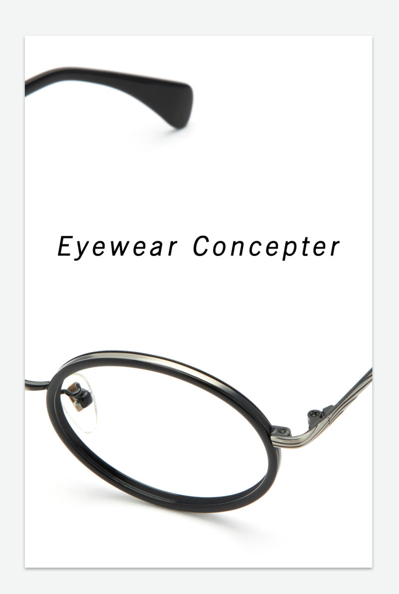 Designer High Quality Metal Eyewear Small Oval Frame, Brand Optical Eyeglasses 1