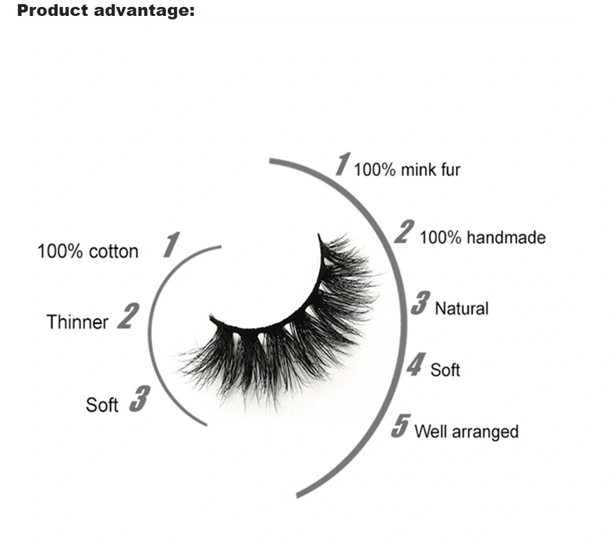 High Quality Hot Style Real Mink Colored Eyelashes Custom Packaged for Halloween