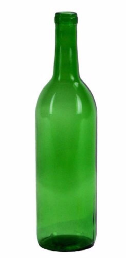 750 Ml Emerald Green Claret/Bordeaux Bottles