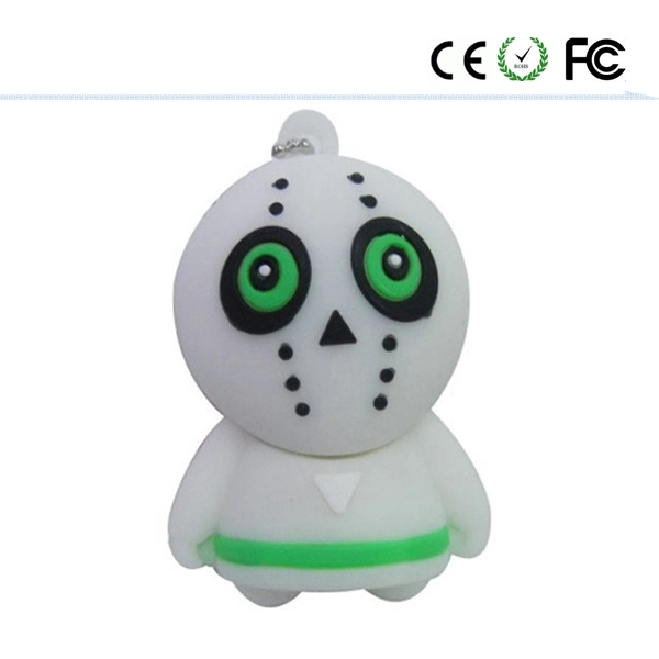 Promostional Customized PVC Material Halloween USB Flash Drive for Halloween Gift