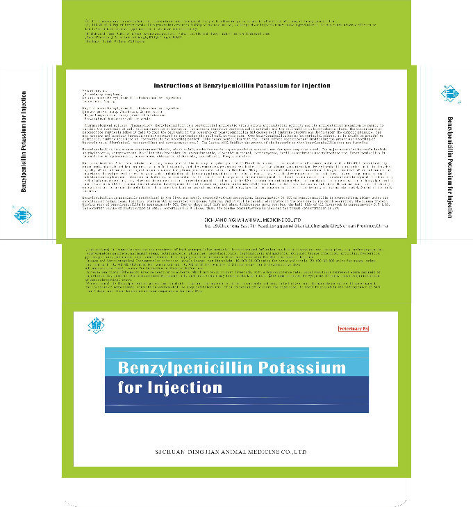 Instructions of Benzylpenicillin Potassium for Injection Veterinary Prescription Drugs
