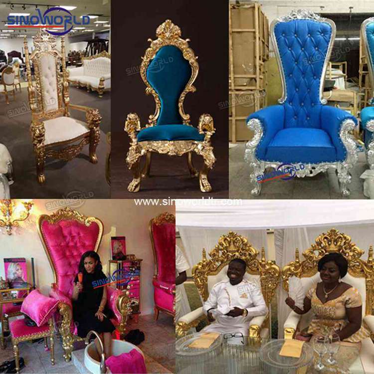 SPA Salon Pedicure Wedding Sofa Royal Queen Throne King Chair