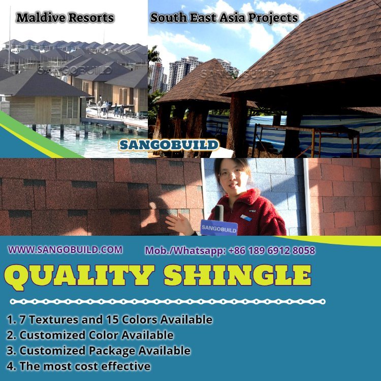 House Villa Waterproof How Much Asphalt Shingle for House Building