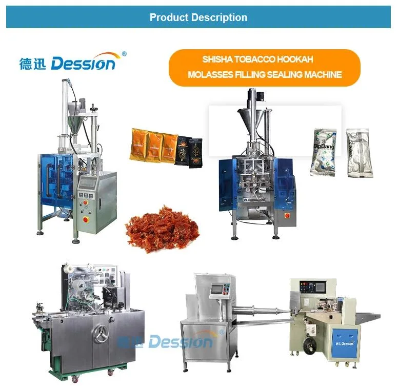 Full Automatic High Speed Shisha Hubble Filling and Sealing Packing Machine