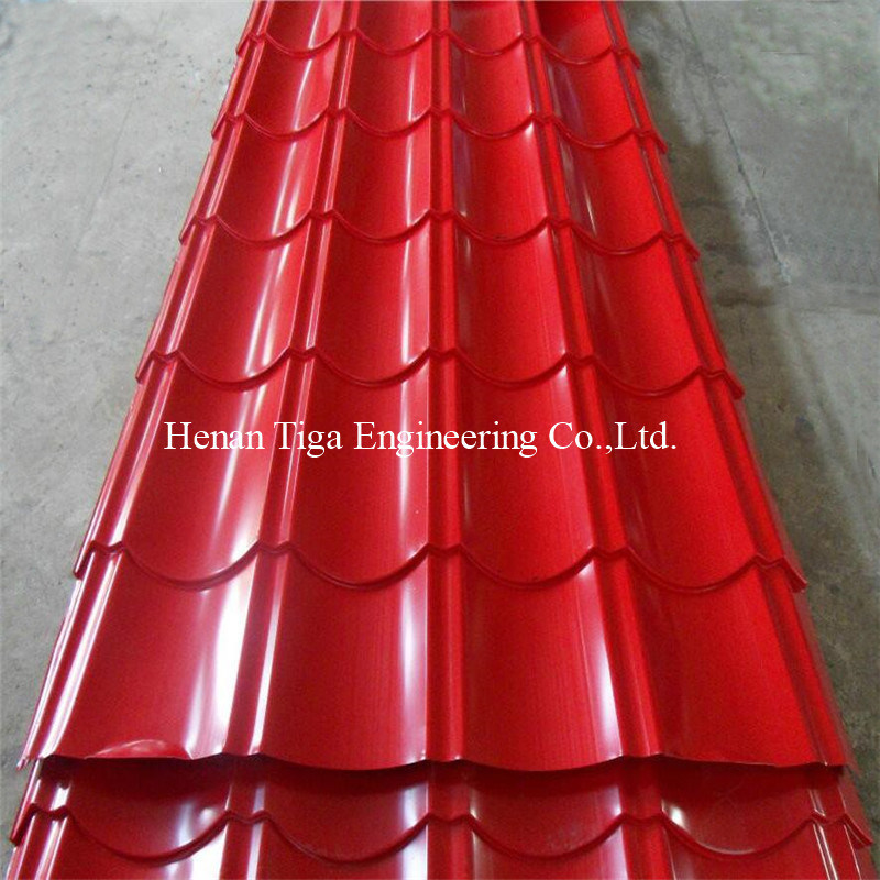 Colored Coated Prepainted Glazed Metal Roof Tile Panels Sheets