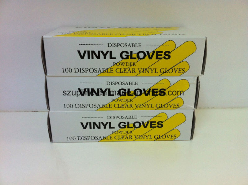 Transparent Clear Medical Examination Vinyl Gloves Disposable