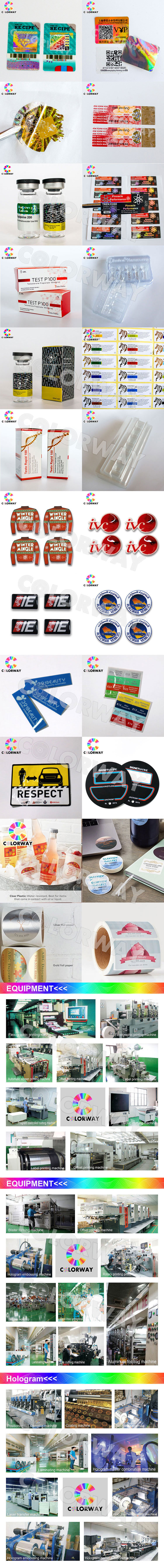 High Quality Custom Waterproof Rolling Daily Chemical Self Adhesive Labels