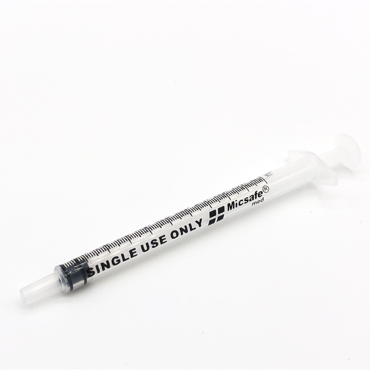 1ml Luer Slip Disposable Medical Safety Syringe Without Needle