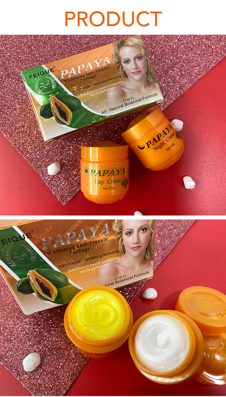 Papaya Strong Whitening and Freckle Dark Spot Removing Face Cream for Dark Skin
