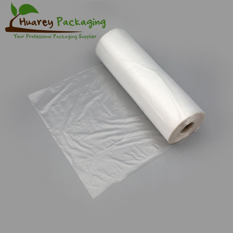 Transparent or Colored Poly Plastic Bags on Roll From China Factory